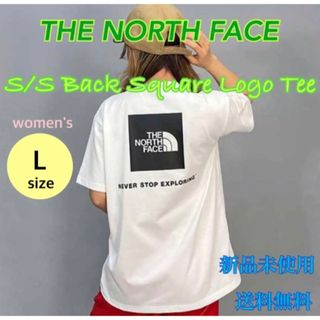 ノースフェイス バックスクエアロゴTシャツ 海外Mサイズ