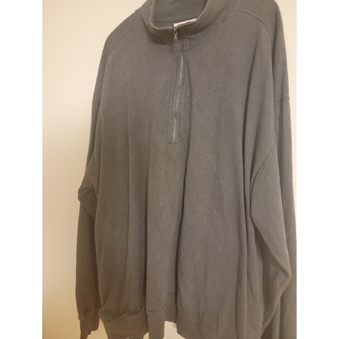 blurhms(ブラームス)のblurhms 23SS C Silk Nep Harf zip 4 グレー メンズのトップス(スウェット)の商品写真