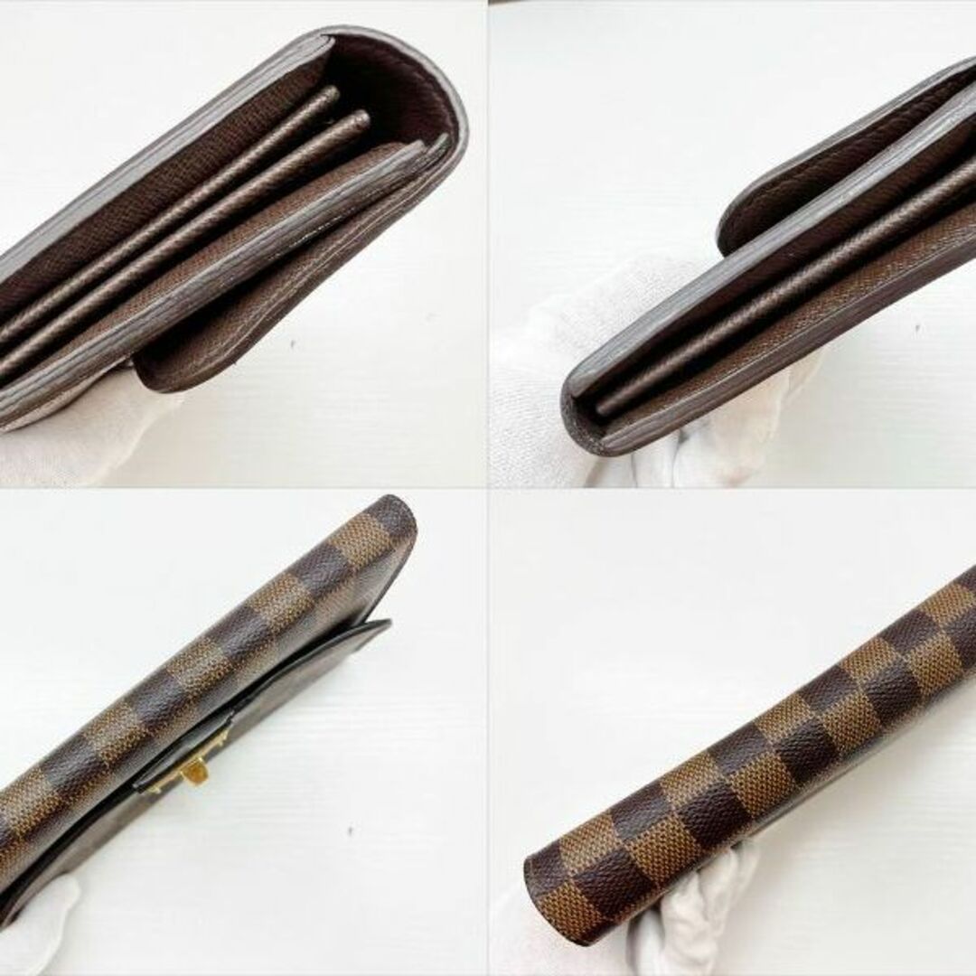 良好品 ルイヴィトン ダミエ ポルトフォイユ ローズベリー 二つ折り長財布