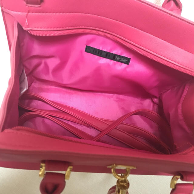 heather(ヘザー)のヘザー ピンク ハンドバッグ ショルダーバッグ レディースのバッグ(ハンドバッグ)の商品写真