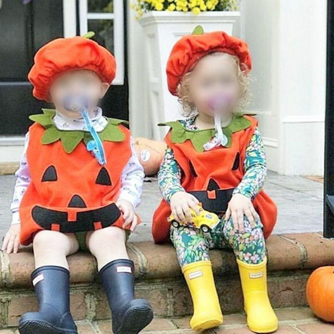大人気! ハロウィン コスプレ 子供 かぼちゃ パンプキン キッズ 赤ちゃん80の通販 by mina｜ラクマ
