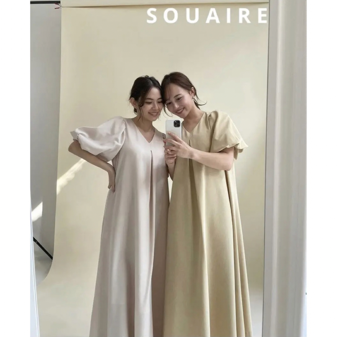 【完売品】SOUAIRE  クラネ トゥデイフル　パフスリーブ ワンピース