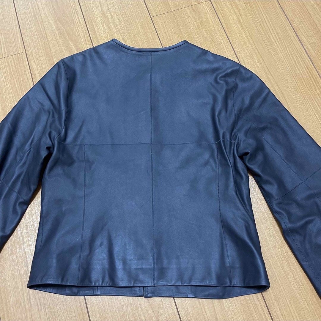 EPOCA(エポカ)の新品タグ付き　定価14万　エポカ　EPOCA　パフィースリーブ レザーブルゾン レディースのジャケット/アウター(ノーカラージャケット)の商品写真