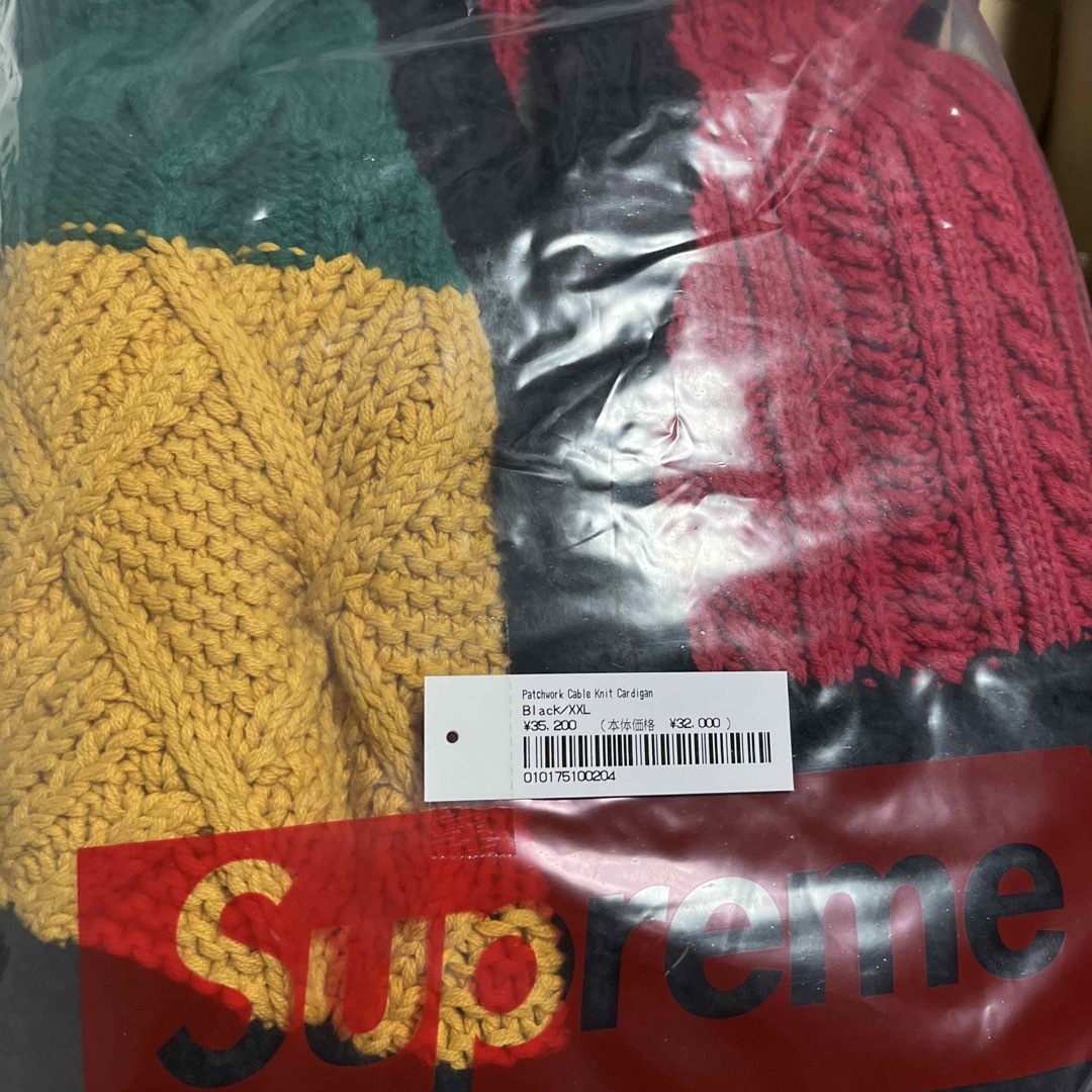 Supreme(シュプリーム)のXXL Patchwork Cable Knit Cardigan メンズのトップス(カーディガン)の商品写真