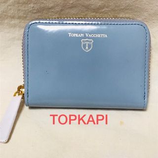 トプカピ(TOPKAPI)のトプカピ　TOPKAPI 牛革　ガラス風加工　ラウンドファスナー　コインケース(コインケース)