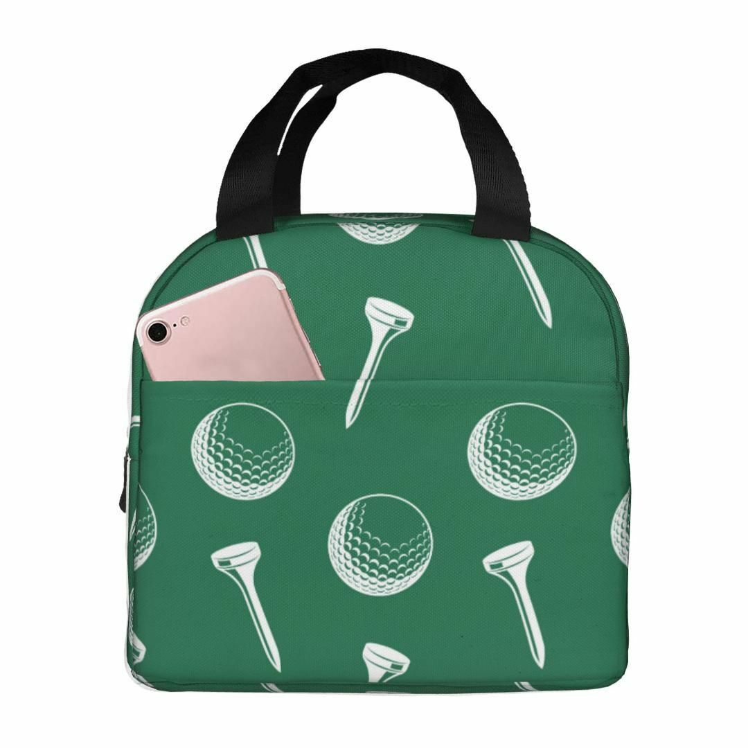 保温保冷 ゴルフ ラウンドバッグ（緑）カートバッグ クーラーバッグ ランチバッグ スポーツ/アウトドアのゴルフ(バッグ)の商品写真