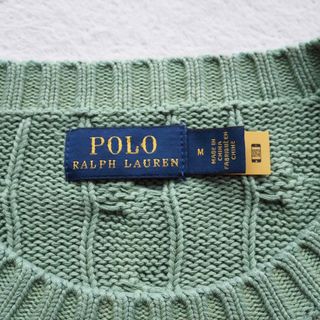 【希少】POLO ラルフローレン 現行タグ グラデーション ケーブルニット