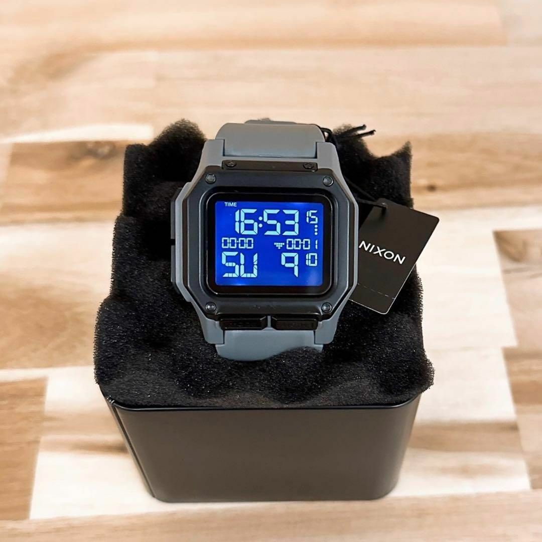 【ニクソン】 REGULUS レグルス 腕時計 A1180 ガンメタ 黒×グレー