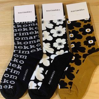 マリメッコ(marimekko)の人気柄marimekko新品　マリメッコソックス　レディース靴下【3足セット】(ソックス)