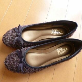 日本製・リボン靴：Sサイス（23ｃｍ相当）(ローファー/革靴)