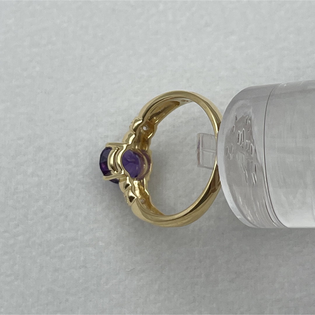 TASAKI  k18 アメジスト ダイヤ0.05ct リング