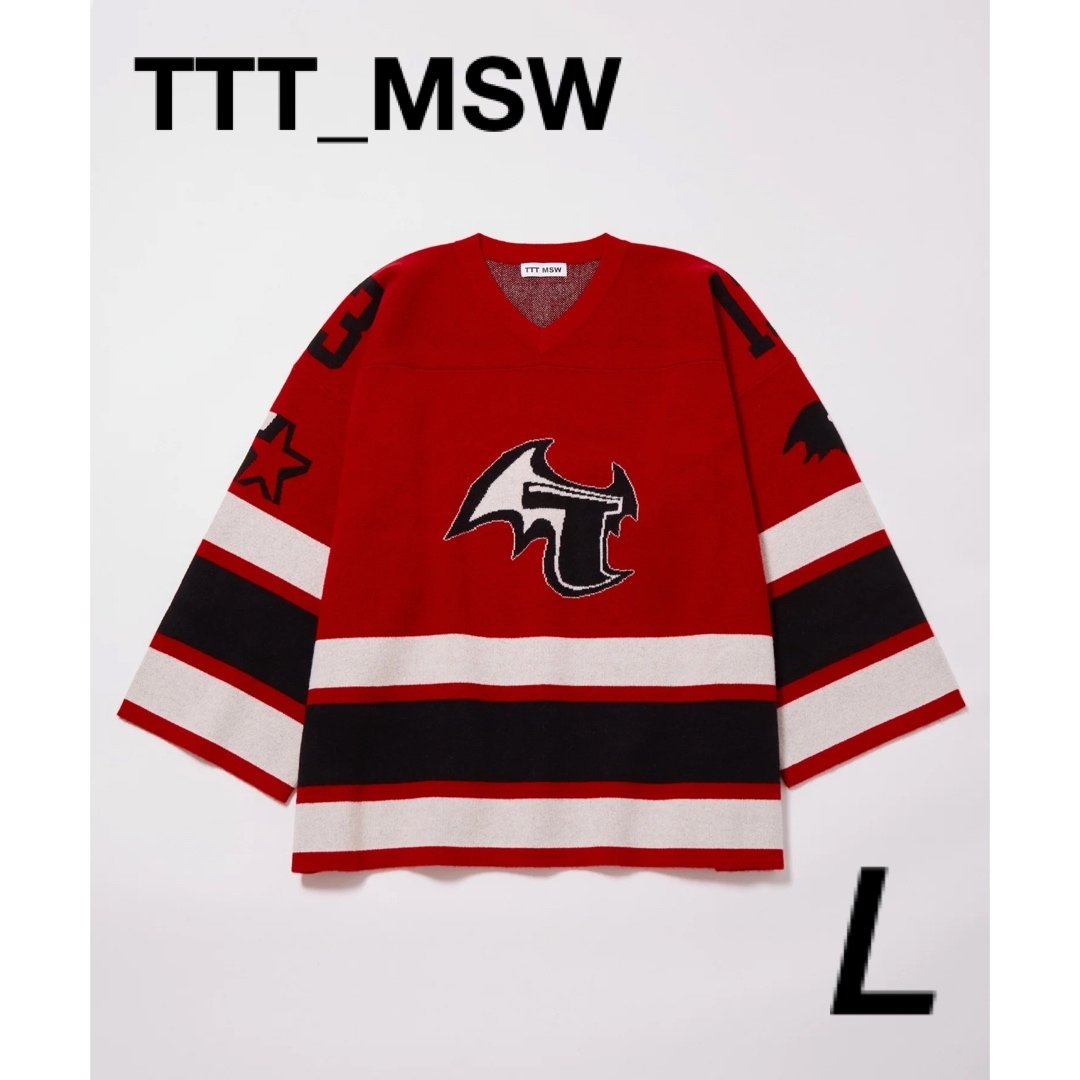 Lカラー23AW TTT_MSW Hockey knit game shirtサイズL