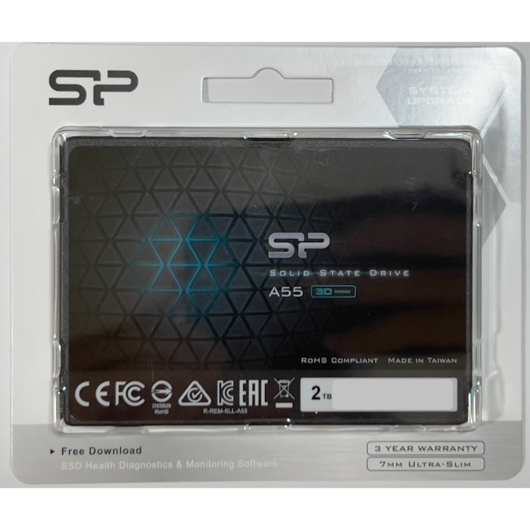 シリコンパワー SSD 2TB 3個セット 【値引き済み】 スマホ/家電/カメラのPC/タブレット(PC周辺機器)の商品写真