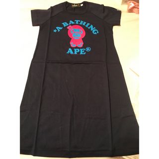 エーエイプバイアベイシングエイプ(AAPE BY A BATHING APE)の新品・未使用タグ付きA BATHING APE 【ワンピース】(ミニワンピース)