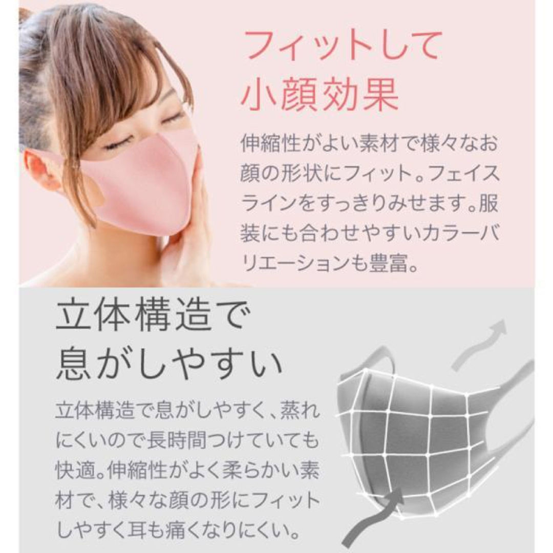 KOOGA MASK ウレタンマスク 3枚入り✖️3袋 インテリア/住まい/日用品の日用品/生活雑貨/旅行(日用品/生活雑貨)の商品写真