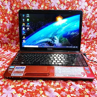 トウシバ(東芝)の【訳あり】大容量HDD✨Core i5✨大人気レッド✨ノートパソコン(ノートPC)