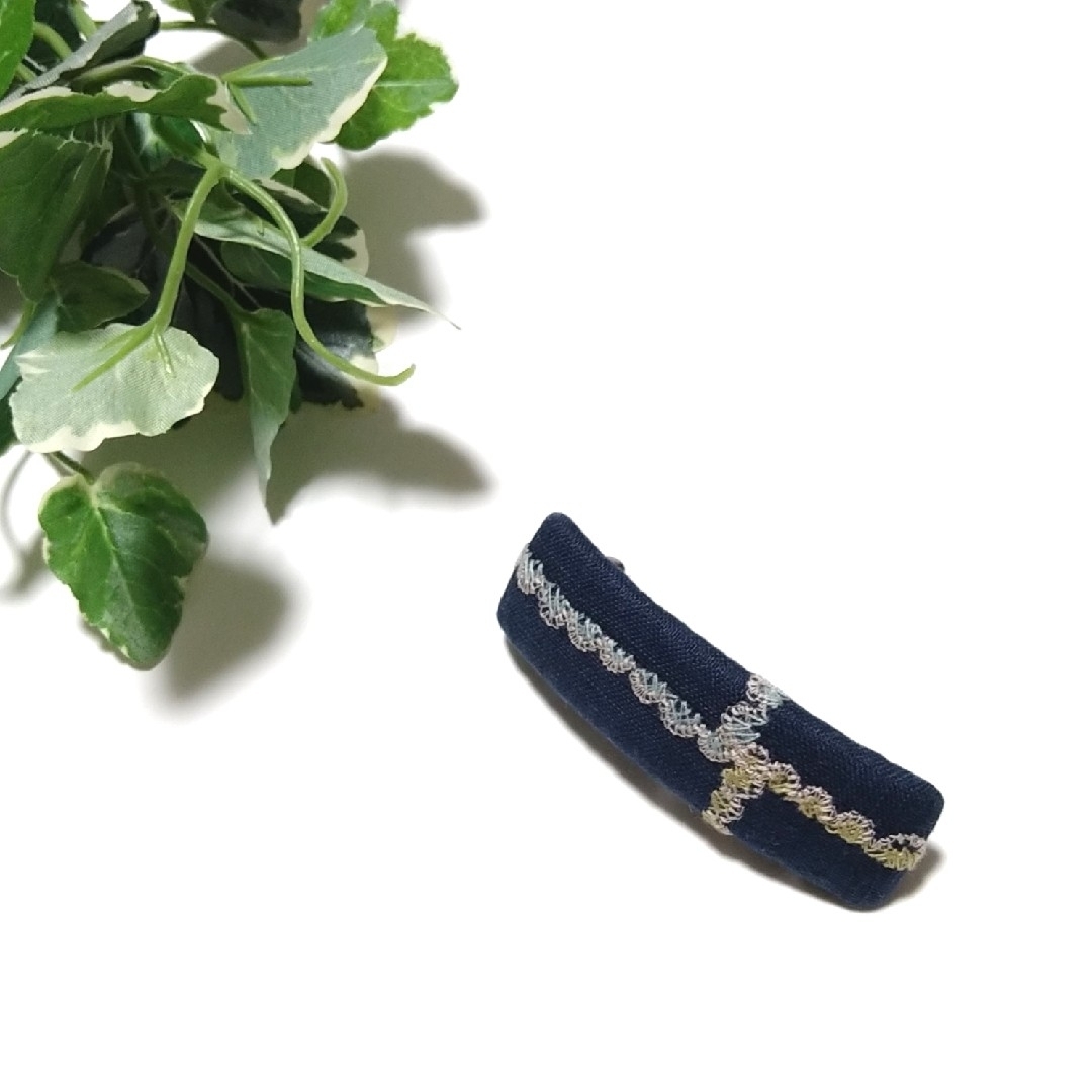 No.722 ミナペルホネン ハンドメイド バレッタ-