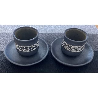 カップアンドソーサー　２セット　新品(陶芸)