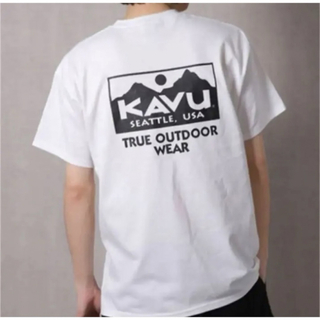 カブー(KAVU)のホワイトWEB限定 KAVU×FREAK'S STORE/カブー Tシャツ  M(Tシャツ/カットソー(半袖/袖なし))