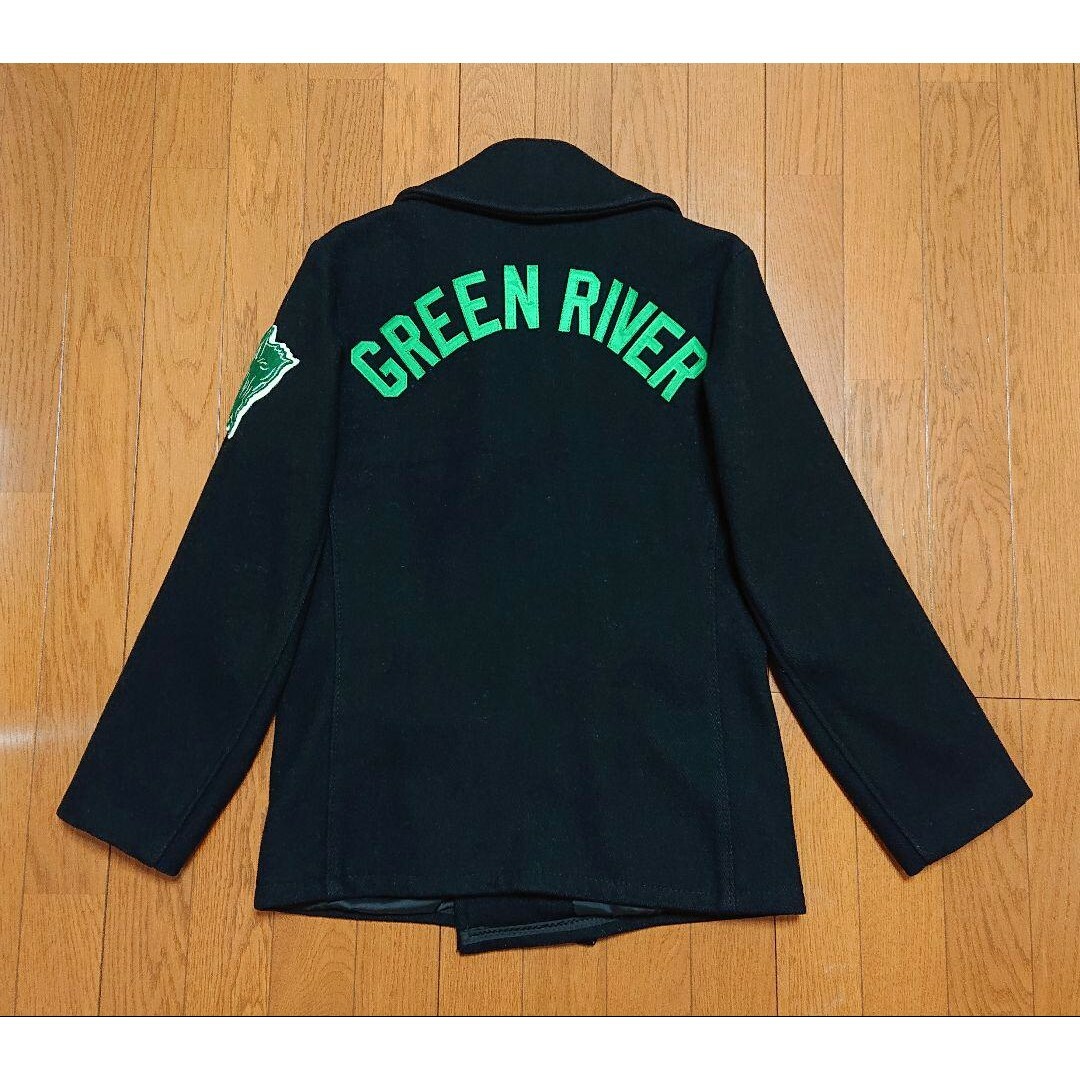 schott(ショット)の36 良品 Schott 753UB Pコート GREEN RIVER メンズのジャケット/アウター(ピーコート)の商品写真