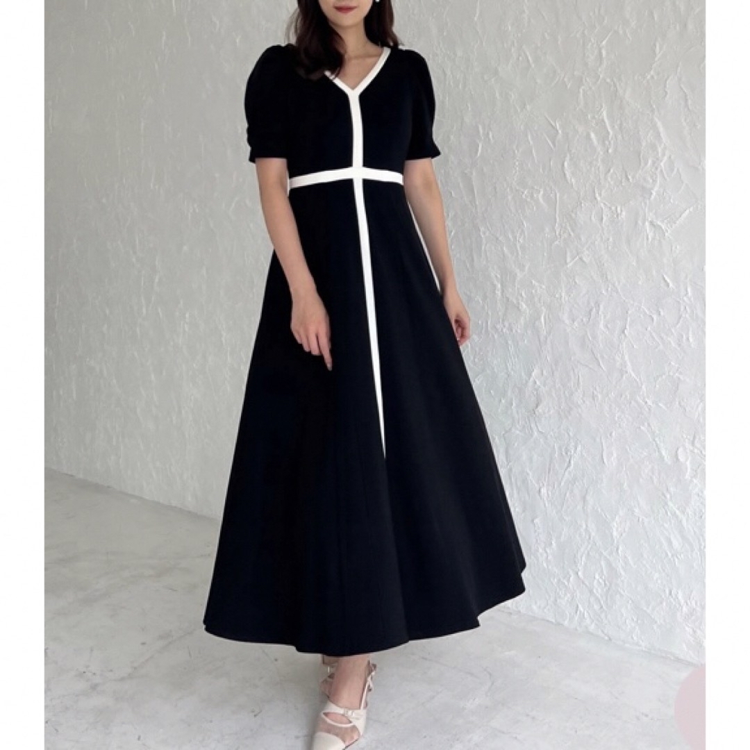 Puff Sleeve Jersey Dress