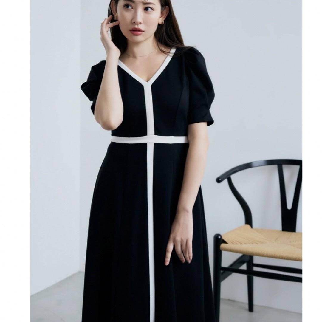 Her lip to(ハーリップトゥ)のHer lip to Puff Sleeve Jersey Dress レディースのワンピース(ひざ丈ワンピース)の商品写真