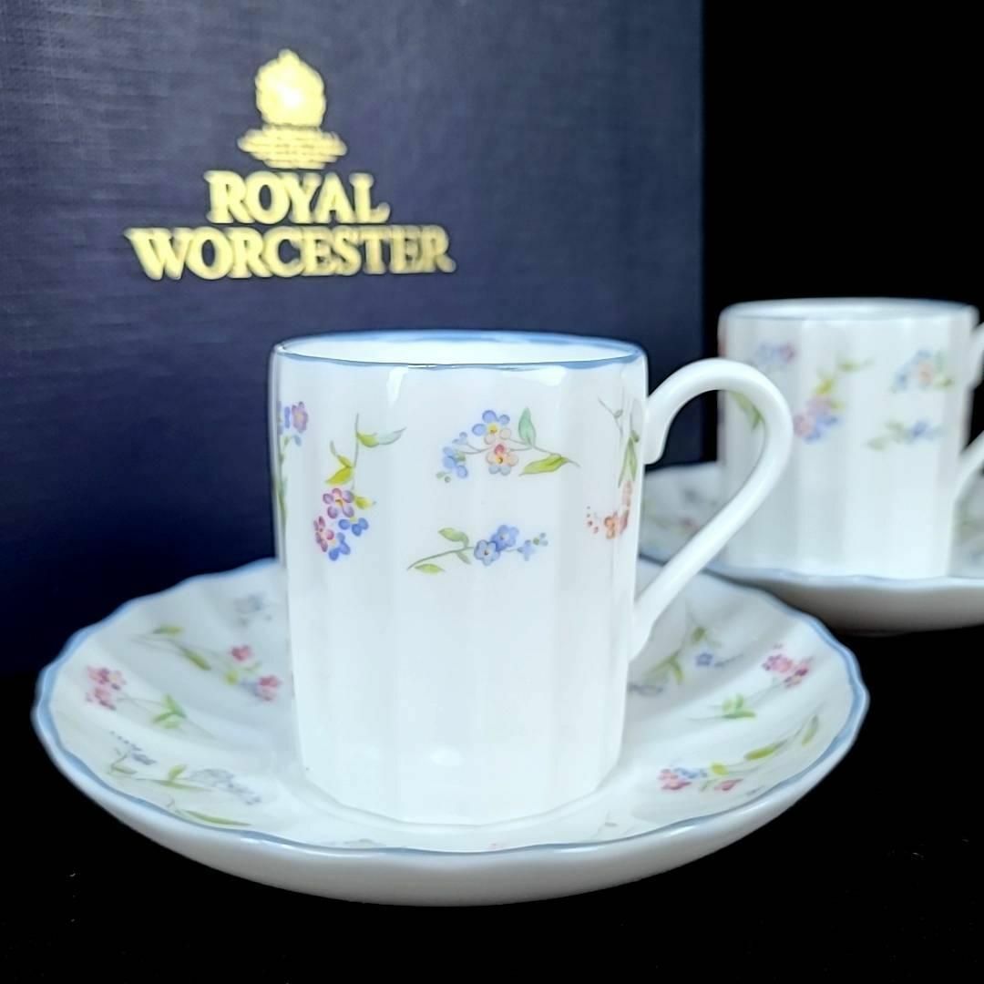 ロイヤルウースター カップ\u0026ソーサー 2客 美品 ROYAL WORCESTER