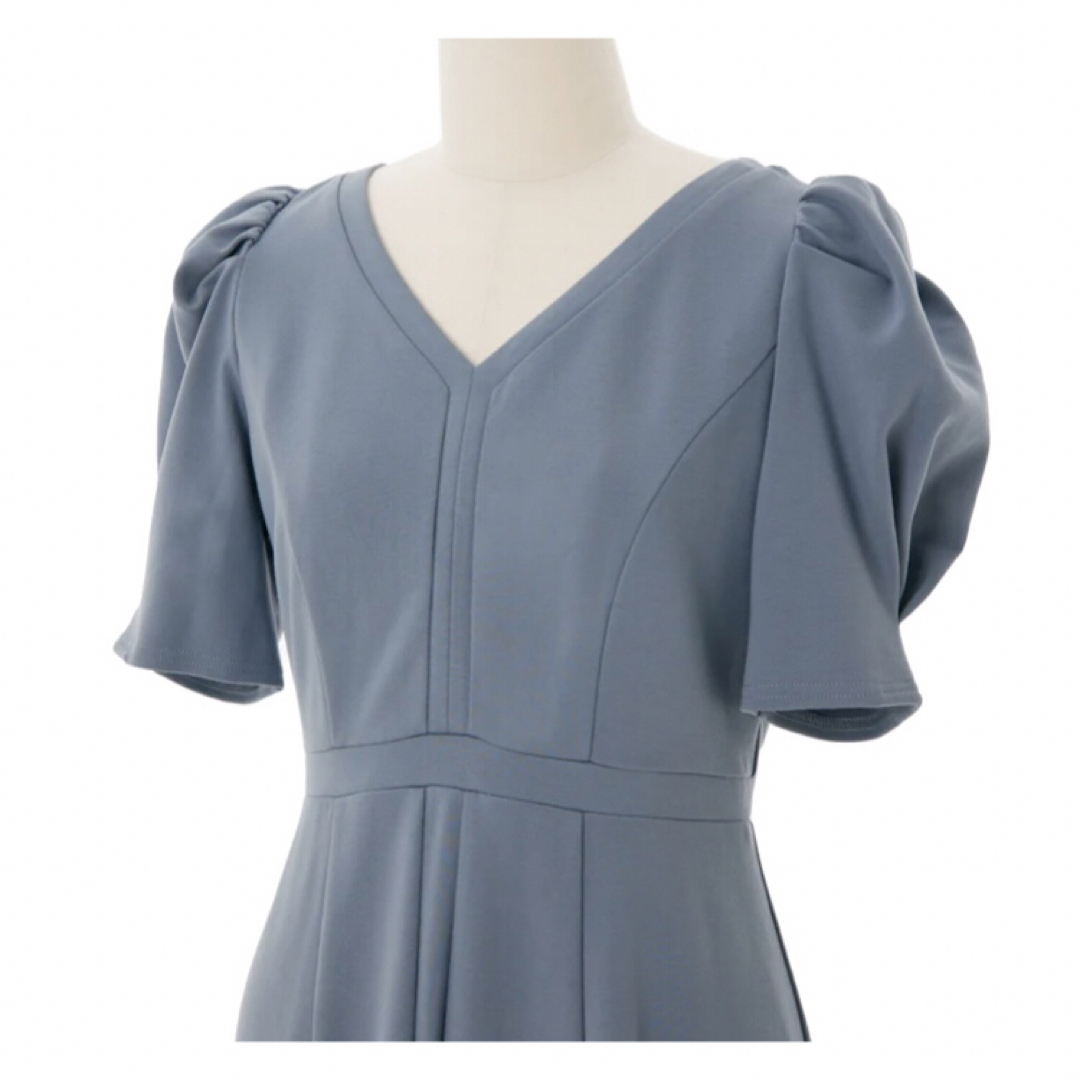 Her lip to Puff Sleeve Jersey Dress 4