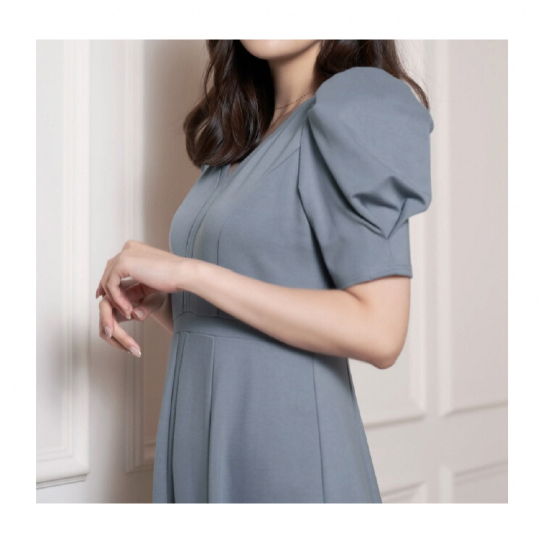 Her lip to Puff Sleeve Jersey Dress 2