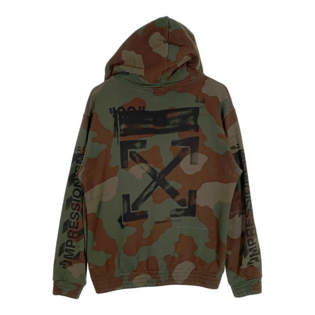 OFF-WHITE(オフホワイト)のOFF-WHITE オフホワイト Camouflage Hoodies カモフラージュ ジップアップパーカー 並行品 Size M メンズのトップス(パーカー)の商品写真