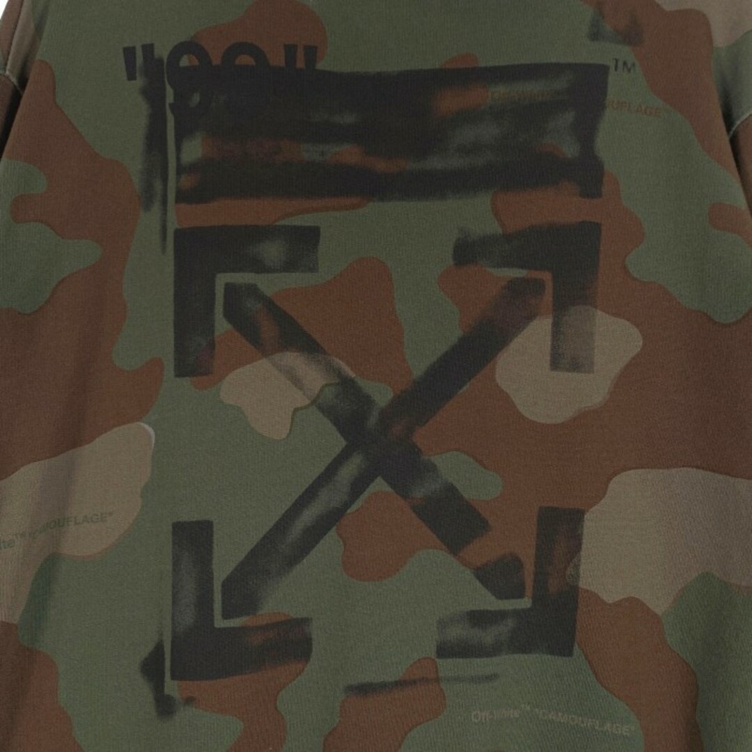 OFF-WHITE(オフホワイト)のOFF-WHITE オフホワイト Camouflage Hoodies カモフラージュ ジップアップパーカー 並行品 Size M メンズのトップス(パーカー)の商品写真