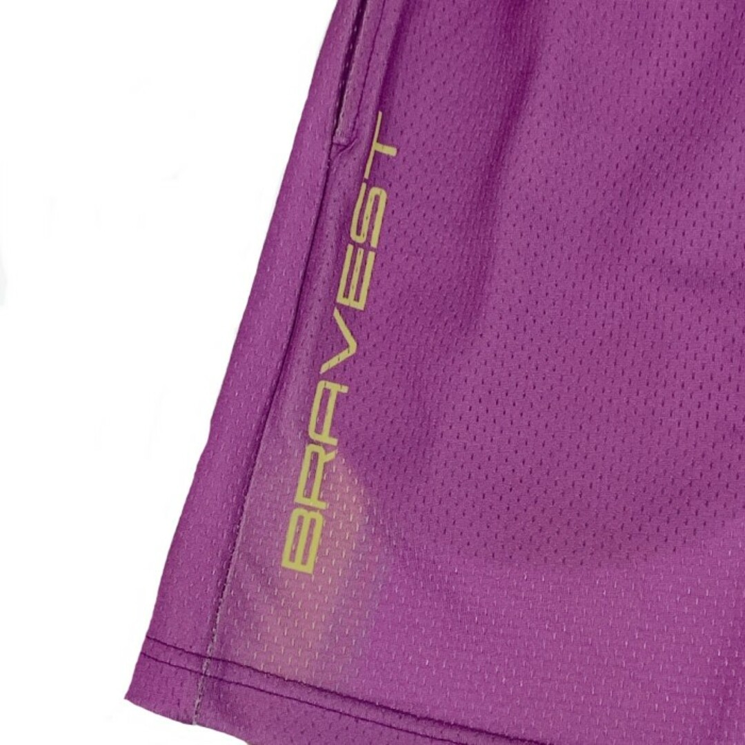 ブレイベストスタジオ Racing Shorts レーシング メッシュショーツ ショートパンツ パープル Size L