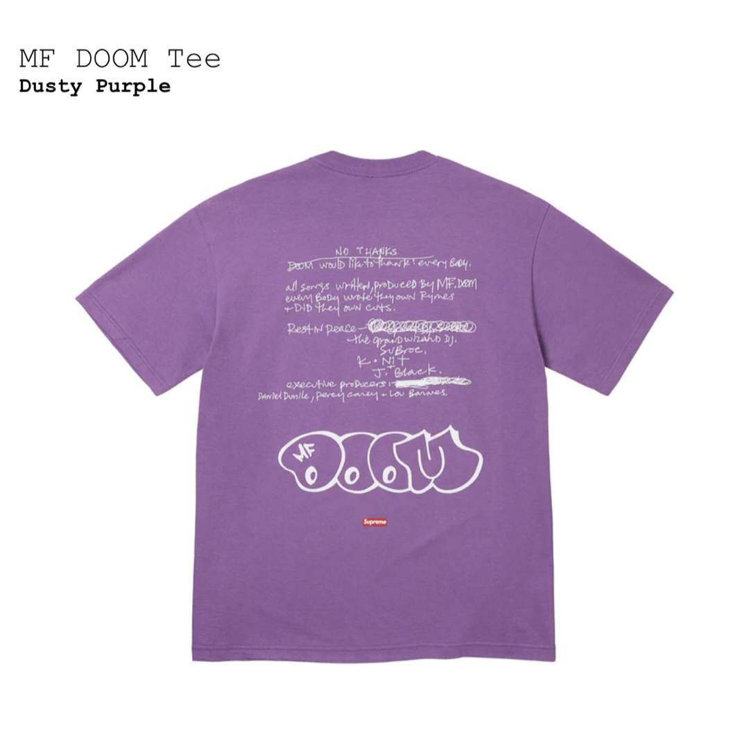 Lサイズ Supreme MF DOOM Tee - Tシャツ/カットソー(半袖/袖なし)