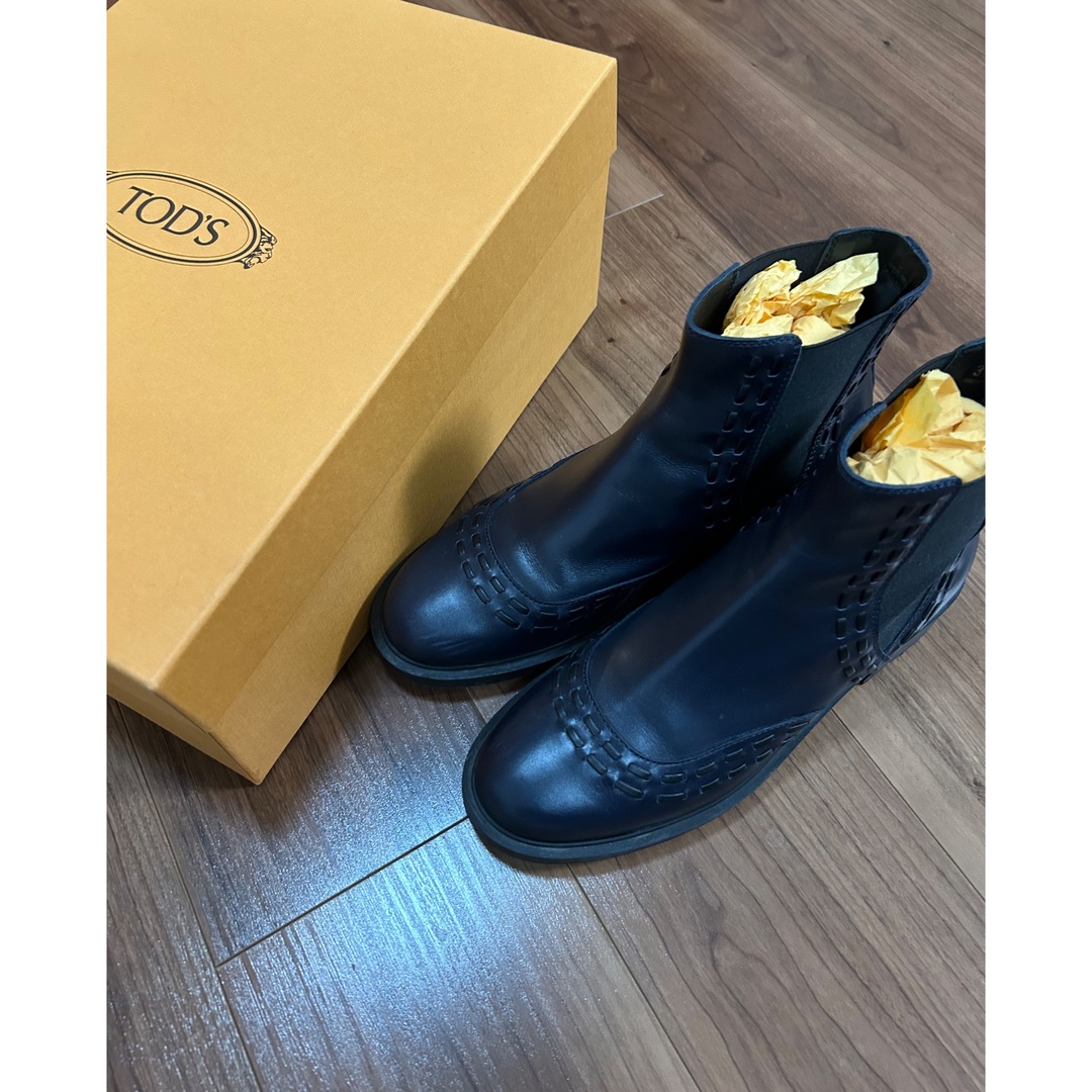 トッズ TOD'S ショートブーツ　サイドゴアブーツ39SのトッズTOD