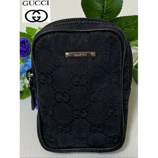 グッチ(Gucci)の【希少】GUCCI タバコケース シガレットケース GG柄 ロゴプレート 黒(その他)