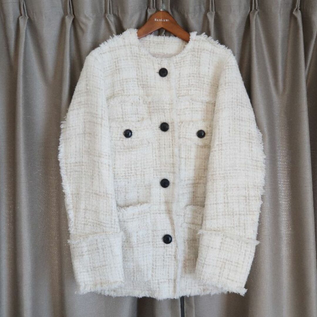 CLANE クラネ】NO COLOR TWEED JACKET - www.sorbillomenu.com