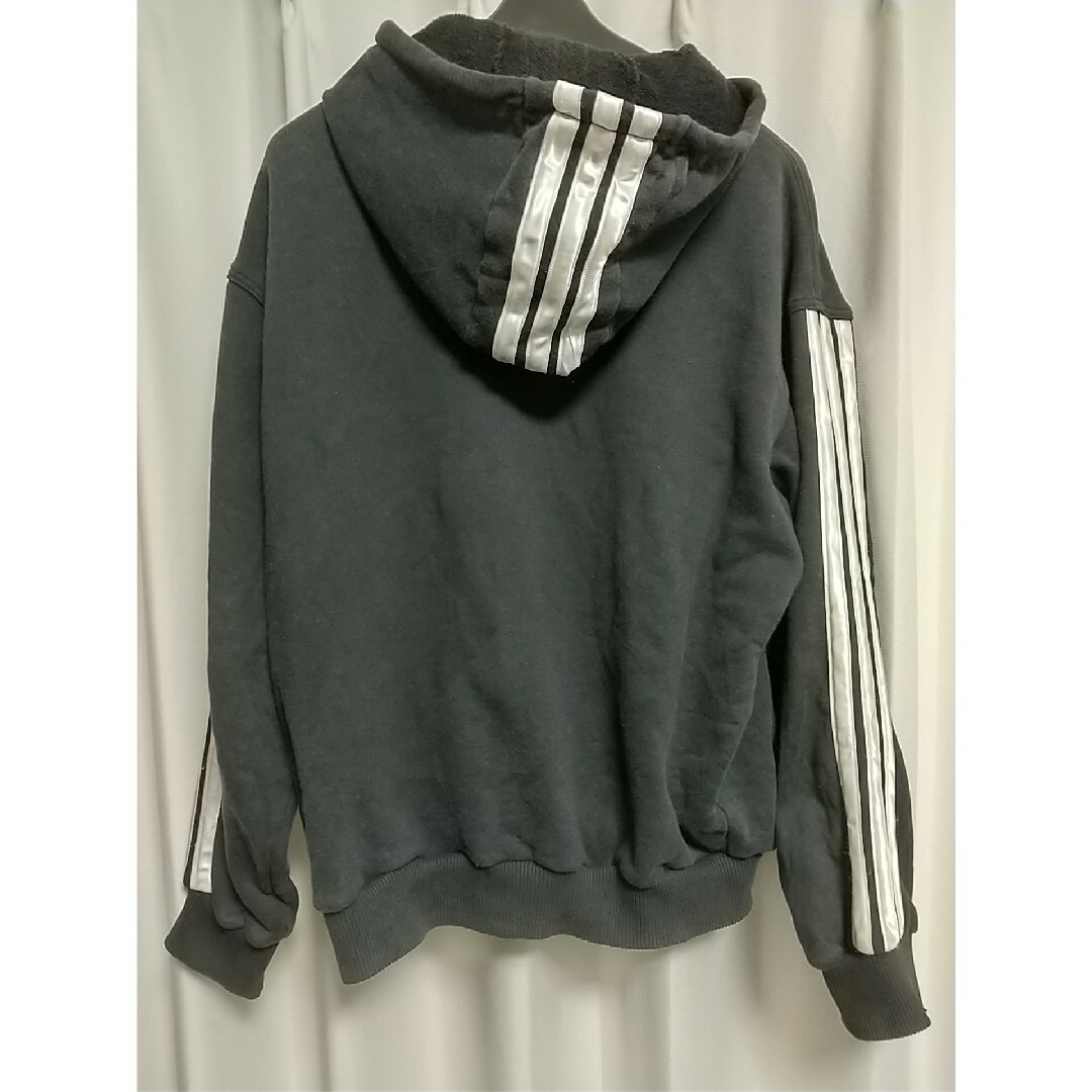 Originals（adidas）(オリジナルス)のadidas Originals ロゴパーカー Ｌ 黒 アディダス ヴィンテージ メンズのトップス(パーカー)の商品写真