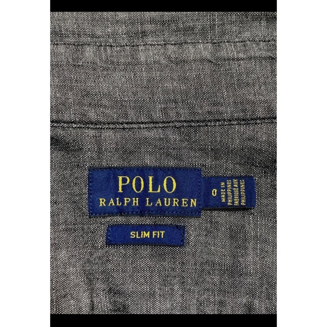 POLO RALPH LAUREN(ポロラルフローレン)の【希少 ブラックシャンブレー】 ラルフローレン シャツ XS    NO1498 レディースのトップス(シャツ/ブラウス(長袖/七分))の商品写真