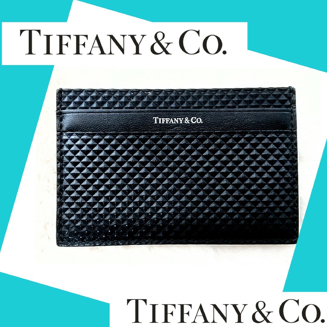 ティファニーTIFFANY✦カードケース✦名称入れ✦ダイヤモンドポイント