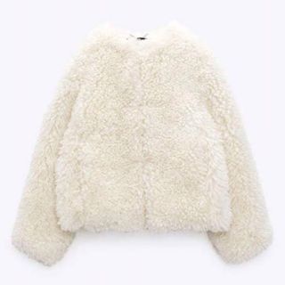 ザラ(ZARA)の【大人気‼︎現品限り‼︎】ZARA フェイクファーカーディガン(毛皮/ファーコート)