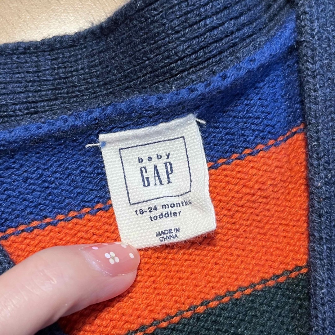 babyGAP(ベビーギャップ)のGAP H&M ベビー服　カーディガン　2枚セット キッズ/ベビー/マタニティのベビー服(~85cm)(カーディガン/ボレロ)の商品写真