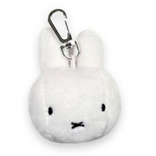 ミッフィー(miffy)の【キーリング】顔だけナインチェぬいぐるみ★シンプルフェイスミッフィーmiffy(キーホルダー)