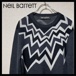 ニールバレット(NEIL BARRETT)の【極美品】NEIL BARRETT ニールバレット サンダー ハイゲージニット(ニット/セーター)