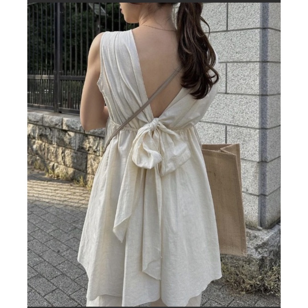 ACYM - ACYM Linen back tie SETUP リネンセットアップの通販 by