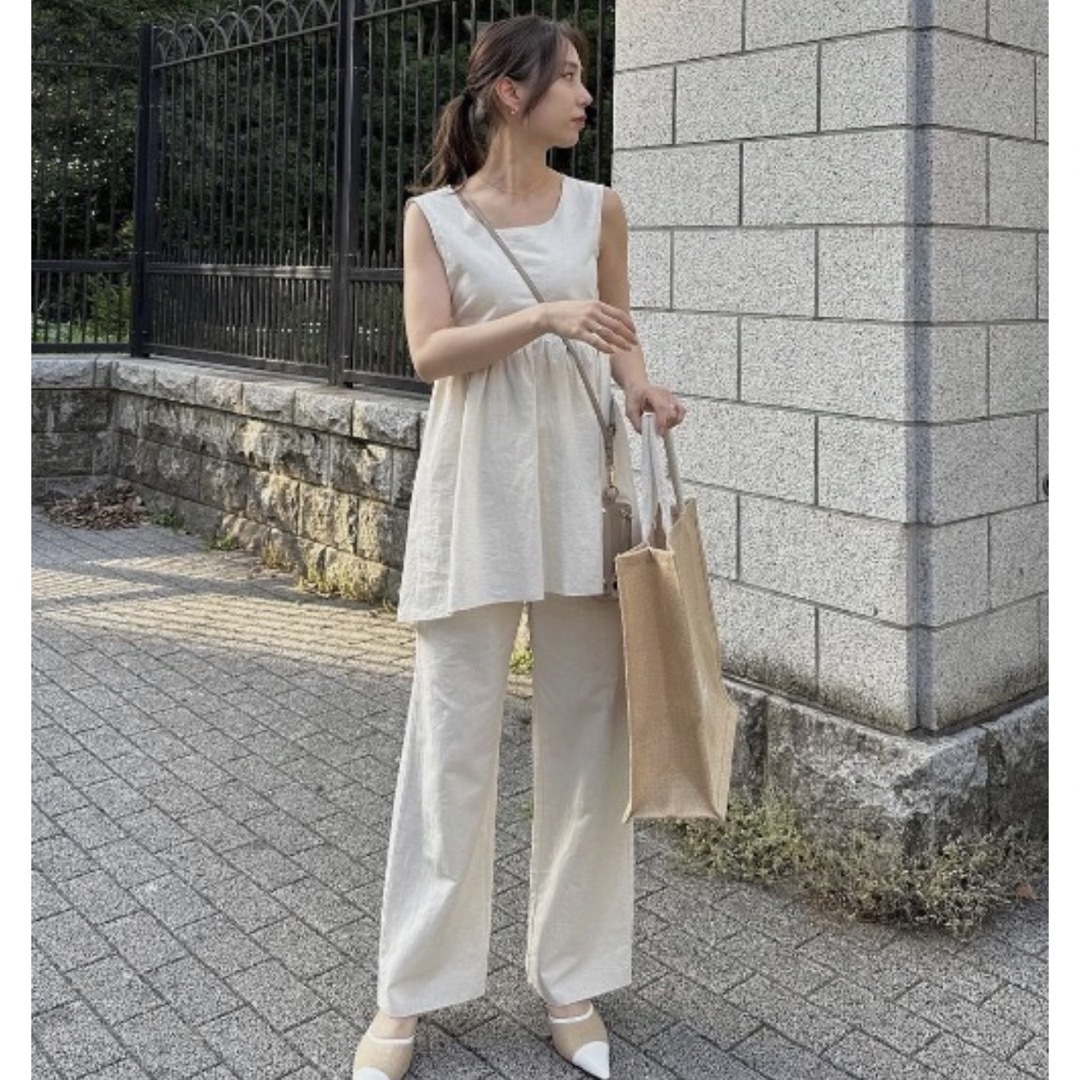 ACYM - ACYM Linen back tie SETUP リネンセットアップの通販 by