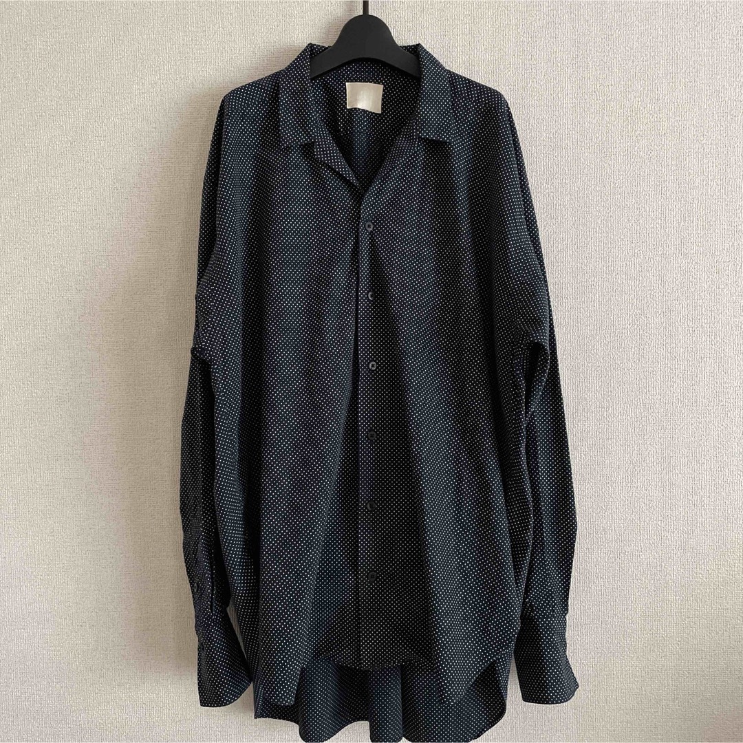 値下げ　JUN MIKAMI  dot open-necked shirt