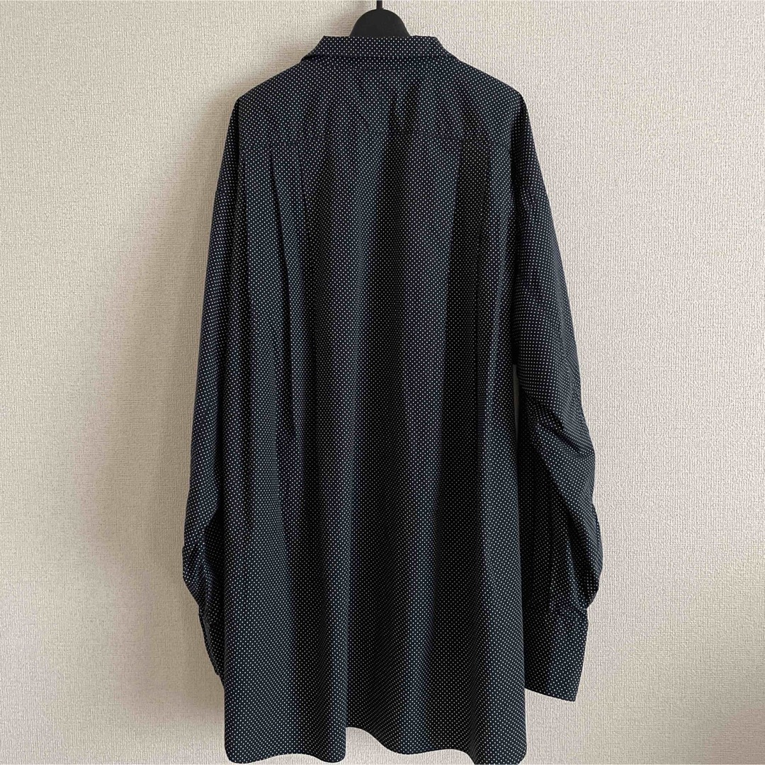 値下JUN MIKAMI  dot open-necked shirt