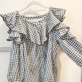 トッコクローゼット(TOCCO closet)のtocco closet ギンガムチェック ブラウス(シャツ/ブラウス(長袖/七分))