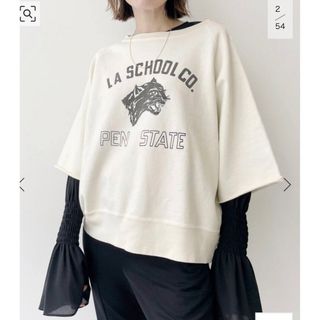 アパルトモンドゥーズィエムクラス(L'Appartement DEUXIEME CLASSE)の【REMI RELIEF/】Print Half Sleeve Sweat(トレーナー/スウェット)