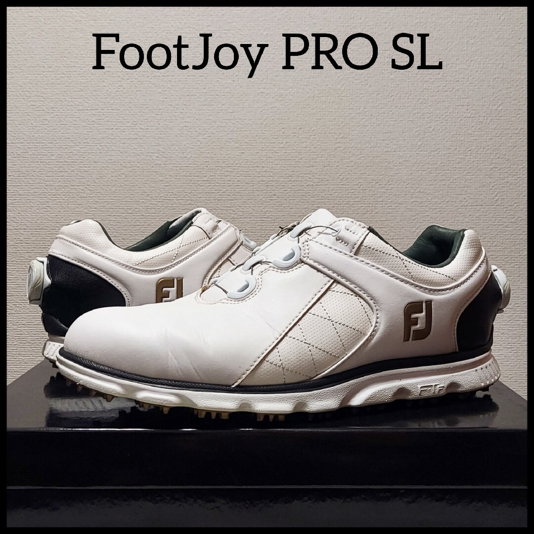 FOOTJOY フットジョイ　ゴルフシューズ　スパイク　ホワイト　白　GOLF